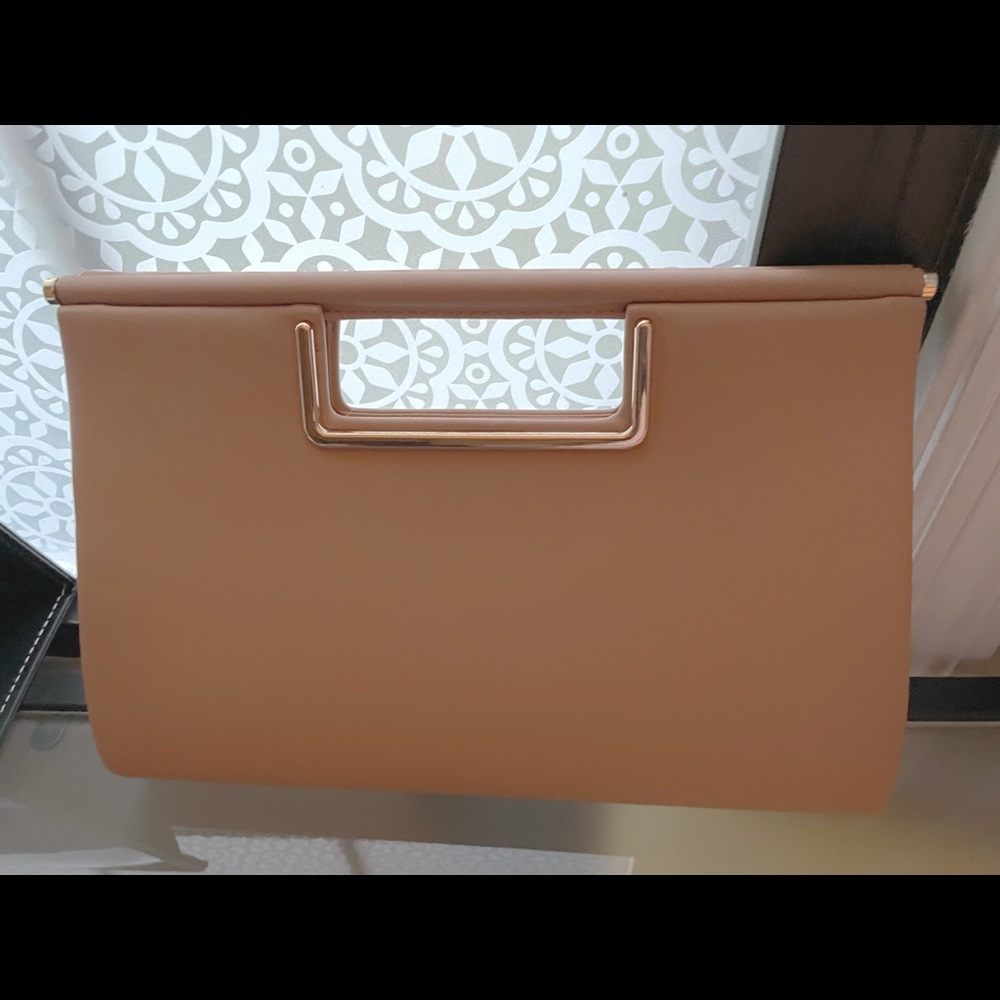 Light tan clutch